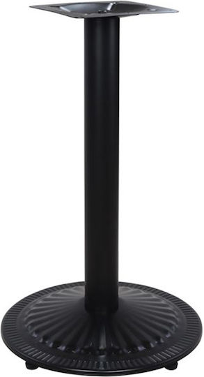 HomeMarkt Βάση Τραπεζιού Μεταλλική Μαύρη 45x45x72cm