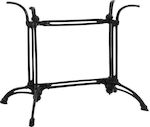 HomeMarkt Table Stand made of Cast Iron in Black Color 83x50x71cm