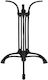 HomeMarkt Table Stand made of Cast Iron in Black Color 50x50x71cm
