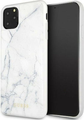Guess Umschlag Rückseite Kunststoff Weiß (iPhone 11 Pro Max) GUHCN65HYMAWH