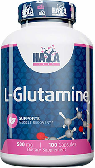 Haya Labs Glutamin 500mg 100 Kapseln Ungesüßt