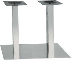 Zita Plus Stand De Masă Metalic Argintiu 70x40x73cm