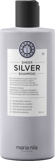 Maria Nila Sheer Silver Sampon De Par Păstrarea Culorii Și Strălucire Pentru Păr Vopsit 350ml
