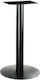 Zita Plus Flat Table Stand made of Cast Iron in Black Color 45x45x72cm