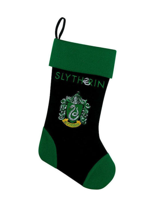 Harry Potter Christmas Decorative Socks Slytherin Fabric M24xH45cm Green