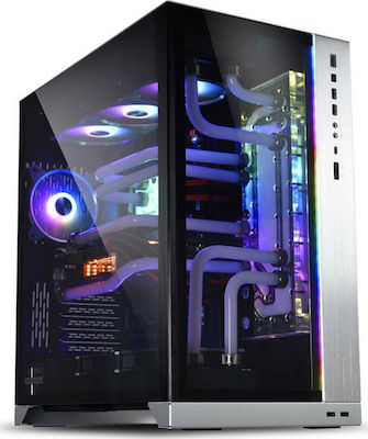Lian Li PC-011 Dynamic XL (ROG Certified) Gaming Full Tower Κουτί Υπολογιστή με Πλαϊνό Παράθυρο και RGB Φωτισμό Ασημί