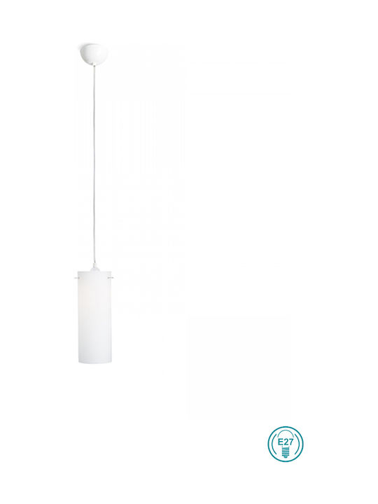 Rendl Light Studio Claudia Pendant Light Single-Light for Socket E27 White