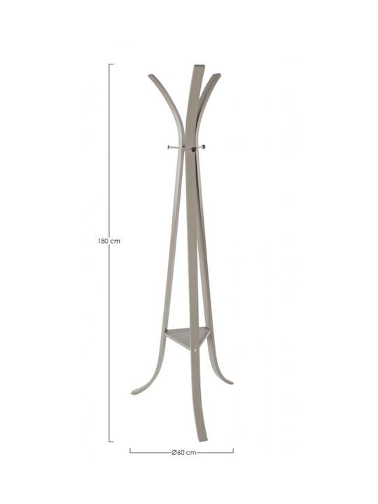 Bizzotto Triomphe Freistehender Kleiderständer Hölzernes Gray 60x60x180cm