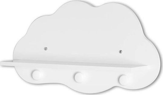 Bebe Stars Παιδική Κρεμάστρα Ξύλινη με Ράφι 96x32x21εκ.