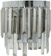 Inart Modern Leuchte Wand mit Fassung E14 Silber 26x26x13cm
