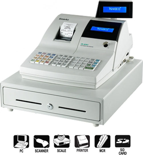 SAM4S ER-420 EJ Cash Register White in White Color