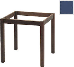 Woodwell Table Stand Wooden Blue 60x60x73cm