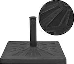 vidaXL Umbrella Stand made of Cement in Black Color 42.5x42.5x32cm