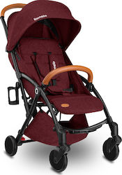 Lionelo Julie Kinderwagen Geeignet für Neugeborene Black Burgundy 1658548