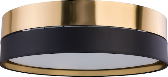 TK Lighting Hilton Ceiling Mount Light 60cm Black with Socket E27
