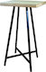 Bar-Tischfuß aus Metall in Schwarz Farbe 40x40x103cm