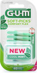 GUM Soft-Picks Comfort Flex Interdental Toothpicks Medium Green 40pcs