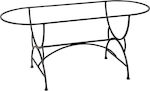 Lianos 3802 Table Stand made of Metal Galvanize 140x70x73cm