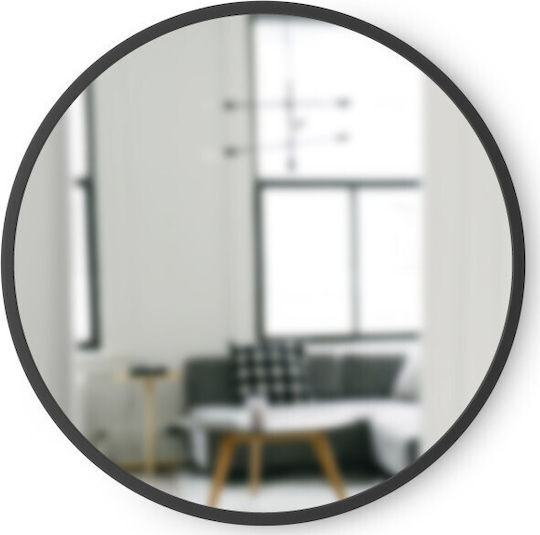 Umbra Wall Mirror with Black Plastic Frame Diameter 46cm 1pcs