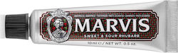 Marvis Sweet & Sour Rhubarb Toothpaste for Ulitis , Plaque & Cavities 10ml