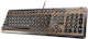 Azio Retro Classic USB Doar tastatura Maro