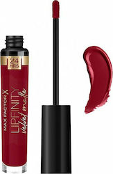 Max Factor Lipfinity Velvet Matte Liquid Long Lasting Liquid Lipstick Velvet 90 Red Allure 3.5ml
