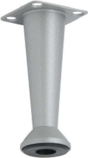 Import Hellas A141 Metallic Furniture Leg with Regulator Suitable for Table Coffee Table Office 4.3x4.3x5cm Nickel Matte 5 A141