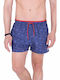Asley Herren Badebekleidung Shorts Marineblau mit Mustern