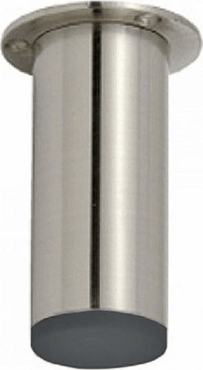 Import Hellas A160 Metallic Furniture Leg with Regulator Suitable for Table Coffee Table Office 4.2x4.2x20cm Nickel Matte 20 A160