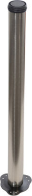 Import Hellas Furniture Leg made of Metal Suitable for Table with Regulator Nickel Matt 110 6x6x110cm