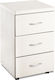 Lines Office Storage Chipboard Drawer with Wheels & 3 Drawers White L39xW38xH65.5cm