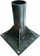 Tesias Schirmständer aus Metall in Silber Farbe 27x27x30cm