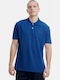 Funky Buddha Men's T-shirt Polo Blue