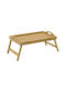 Click Rectangle Bed tray of Bamboo with Handle In Beige Colour 50x30x24cm 1pcs