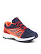 Sense Kids Sports Shoes Running with Laces Blue
