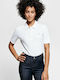 Gant Women's Polo Blouse Short Sleeve White