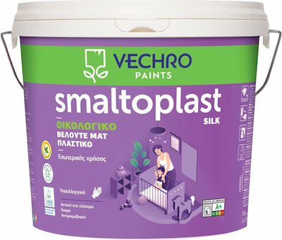 Vechro Smaltoplast Silk Plastik Farbe für Innenbereich Verwendung Weiß 10Es