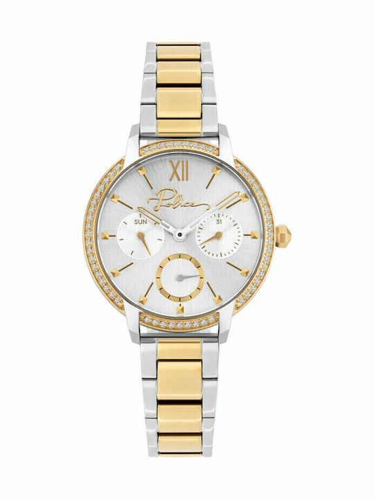 Police Nadu Women's Watch Chronograph with Gold...