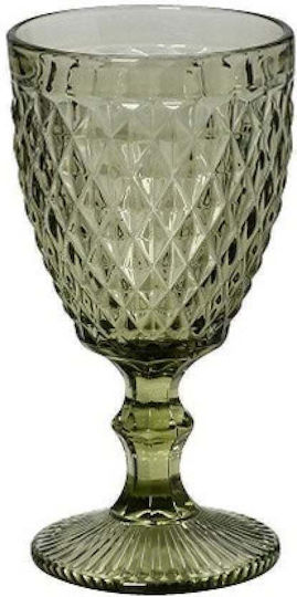 Espiel Tristar Glass for White and Red Wine made of Glass in Green Color Goblet 200ml