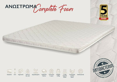 KS Kouppas Semi Double Foam Mattress Topper Complete 120x200x6cm