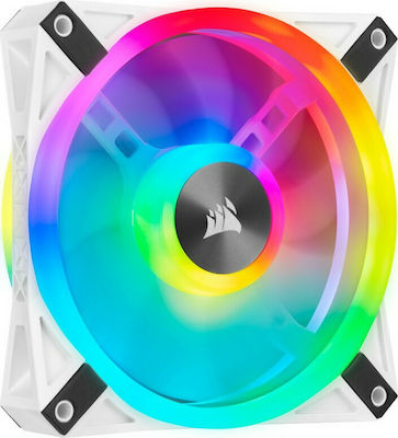 Corsair iCUE QL120 RGB Case Fan με Σύνδεση 3-Pin / 4-Pin PWM Λευκό