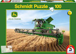 Kids Puzzle Τρακτέρ Συνδυαστικής Συγκομιδής for 6++ Years 100pcs Schmidt Spiele