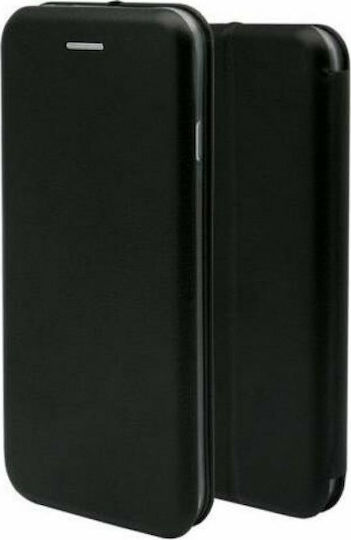 iNOS Curved M-Folio Buchen Sie Synthetisches Leder Schwarz (Galaxy A40)