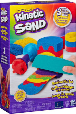 Spin Master Παιχνίδι Κατασκευή με Άμμο Kinetic Sand Rainbow Mix Set για 3+ Ετών