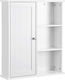 Vasagle Ντουλάπι Μπάνιου Laundry Bathroom Cabinet L60xD18xH71cm White