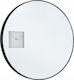 Bizzotto Wall Clock Mirror Black Ø60cm