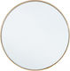 Bizzotto 0242700 Wall Mirror with Gold Metallic Frame Diameter 40cm 1pcs