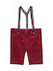 Alouette Kids Fabric Overall Red