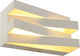 Aca Μοντέρνο Φωτιστικό Τοίχου με Ενσωματωμένο LED και Θερμό Λευκό Φως σε Λευκό Χρώμα Πλάτους 20cm
