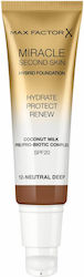 Max Factor Miracle Second Skin Liquid Foundatio...